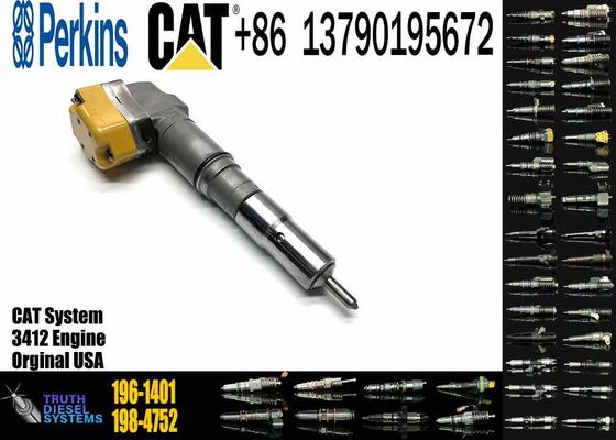 Common Rail Injector 196-1401 191-3005 198-4752 198-6877 20R-4147 Engine Parts Fuel Injectors for 3412 Engine