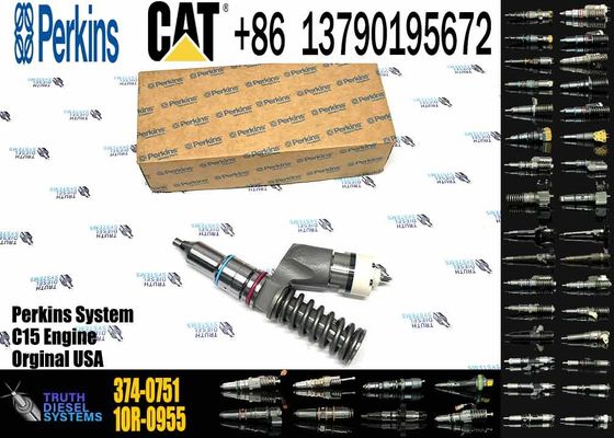 Construction Machinery Parts 374-0751 20R-2285 Common Rail Fuel Injector for Caterpillar C15 Excavator Engine