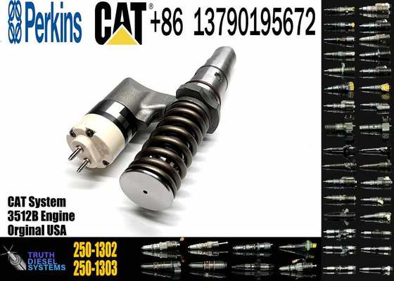 250-1302 2501302 Diesel Fuel Injector for Caterpillar CAT 3512B 3516B 10R-1303 Common Rail Injection Valves