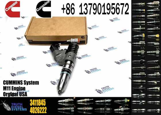 Excavator Accessories Fuel Injector 3411754 3411756 3411821 3411845 for Cummins QSM11 ISM11 Diesel Engine Spare Parts Construction Machinery Parts