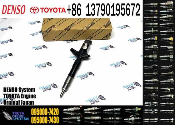 Diesel Fuel Injector 095000-7420 23670-30250 for Toyota 2.5 2KD-FTV Engine