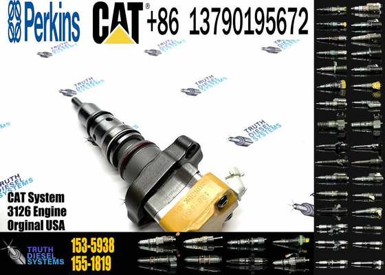 High Performance Excavator Engine Fuel Injector Assembly 153-5938 1535938 for CAT 3126 Diesel Engine
