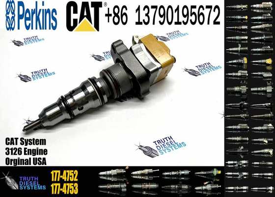 Original Excavator Injector 177-4752 178-6342 10R-1257 Fuel Common Rail Engine 3126B for Caterpillar D5N D6N Cat938G Cat120H