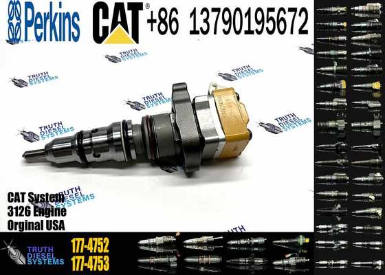 Original Excavator Injector 177-4752 178-6342 10R-1257 Fuel Common Rail Engine 3126B for Caterpillar D5N D6N Cat938G Cat120H