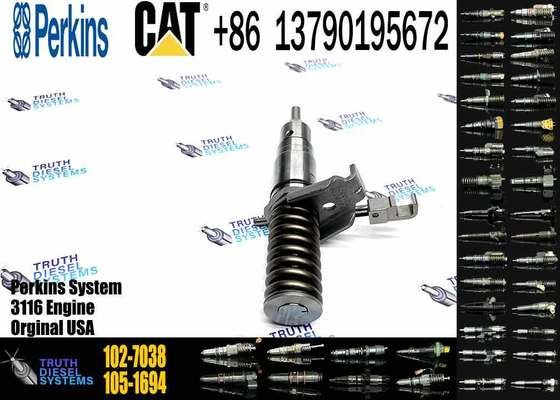 Best Quality Excavator Parts Diesel Fuel Injector 102-7038 1027038 for CAT Engine 3116