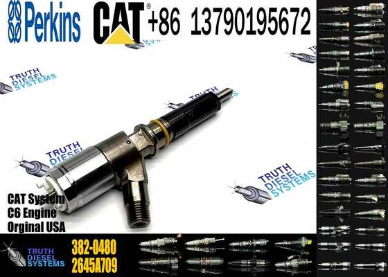 New Diesel Fuel Injectors 282-0490 2645A709 382-0480 306-9380 2645A734 320-0680 for Caterpillar C6.6 Excavator Truck Engine