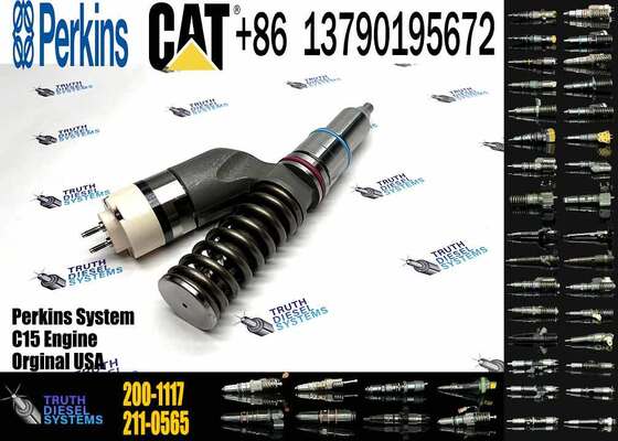 Excavator Accessories for CAT C11 C13 C15 Fuel Injector 191-3003 1913003 200-1117 2001117 for Construction Machinery