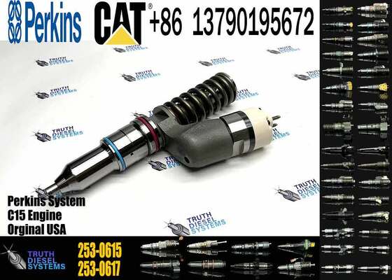Diesel Fuel Injector 253-0615 2530615 6PCS Fuel Injector 280-0574 291-5911 254-4183 for C15 C18 Excavator Engine Engine Parts