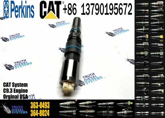 Excavator Accessories Fast Delivery Fuel Injector 20R5036 456-3493 363-0493 for Caterpillar C9.3 Diesel Engine Spare Parts