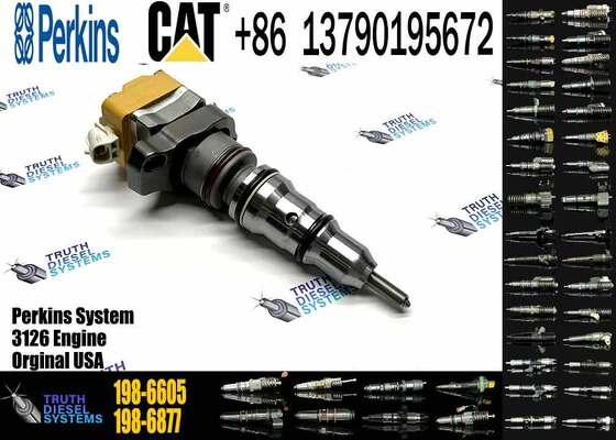 Fuel Injector 198-6605 Compatible for C-aterpillar CAT Engine C7 3126 3126B mitsubishi L200 Fuel Injector 1986605