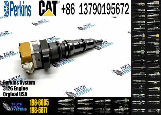 Fuel Injector 198-6605 Compatible for C-aterpillar CAT Engine C7 3126 3126B mitsubishi L200 Fuel Injector 1986605