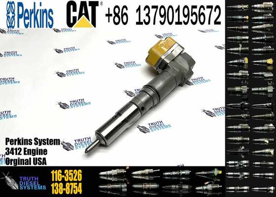Fuel Injector 104-3377 174-7526 111-7916 138-8754 0R-8624 for CAT 3408E 3412E Engine 769D 773D 775D 631E 633E II 637E 651E 657E