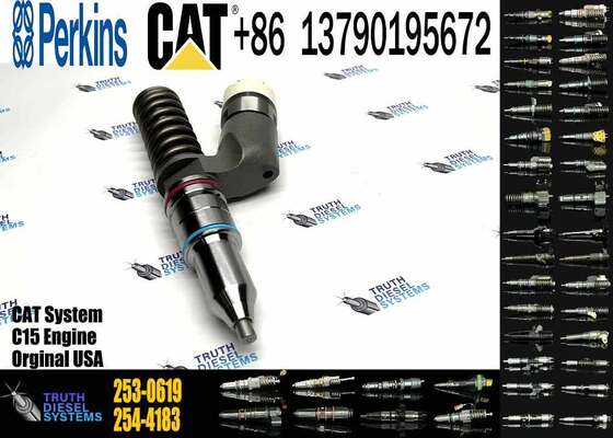 Excavator Parts 253-0619 Fuel Injector 2530619 10R-7232 10R7232 for CAT C15 C18 C32 3406E Series